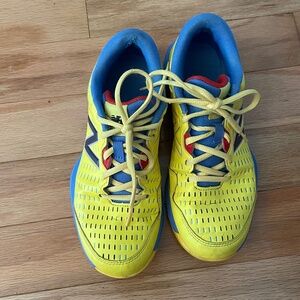 Yellow new balance sneakers